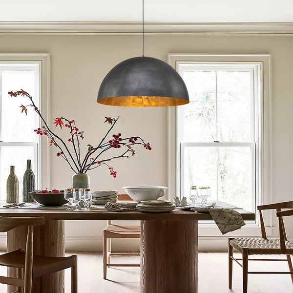 Modern One Light Oversized Dome Pendant Light - Yiilighting