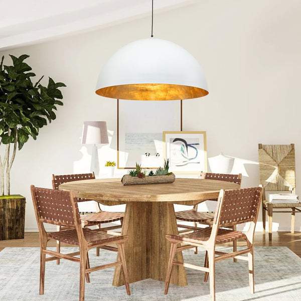 Modern One Light Oversized Dome Pendant Light - Yiilighting