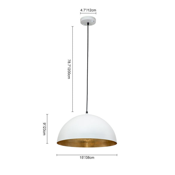 Modern One Light Oversized Dome Pendant Light - YiilightingModern One Light Oversized Dome Pendant Light - Yiilighting