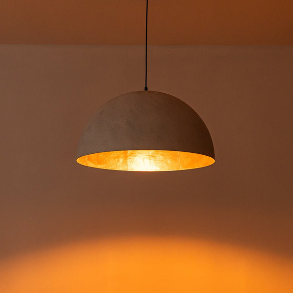 Modern One Light Oversized Dome Pendant Light - Yiilighting