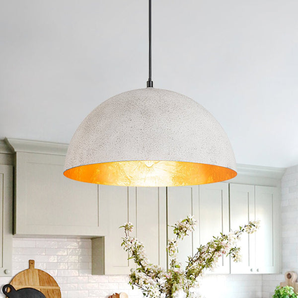 Modern One Light Oversized Dome Pendant Light - Yiilighting