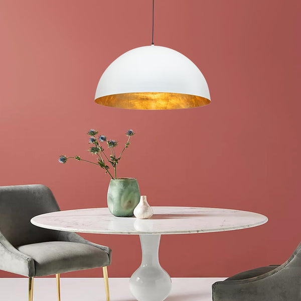 Modern One Light Oversized Dome Pendant Light - Yiilighting