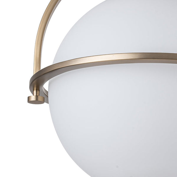 Modern Opal Glass Semi Flush Mount - Yiilighting