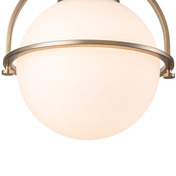 Modern Opal Glass Semi Flush Mount - Yiilighting