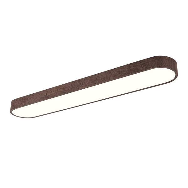 Modern Oval Wood Grain LED Ceiling Light - Yiilighting