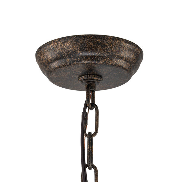 Modern Retro 4 - Light Antique Bronze Round Cage Crystal Chandelier - Yiilighting