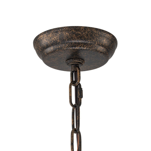 Modern Retro 4 - Light Antique Bronze Round Cage Crystal Chandelier - Yiilighting