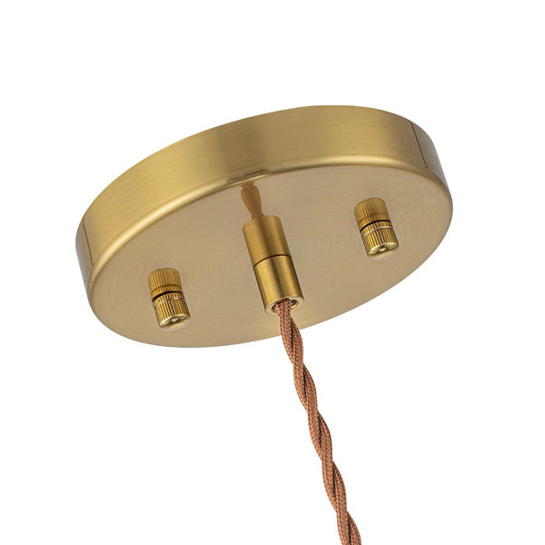 Modern Ribbed Glass Dome - Shaped Single Pendant Light - Yiilighting