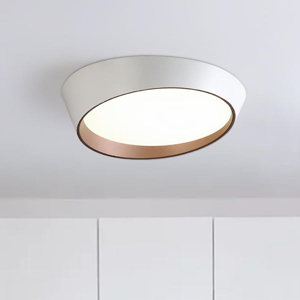 Modern Slant LED Flush Mount Truncated Cone Ceiling Light - Yiilighting