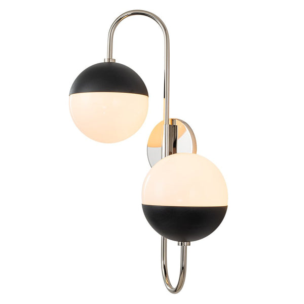 Modern Spherical Opal Glass Wall Sconce - Yiilighting