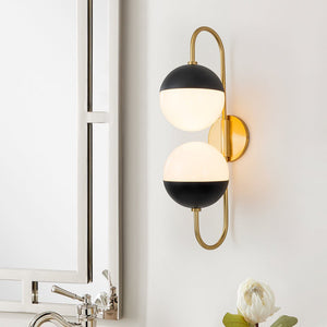 Modern Spherical Opal Glass Wall Sconce - Yiilighting