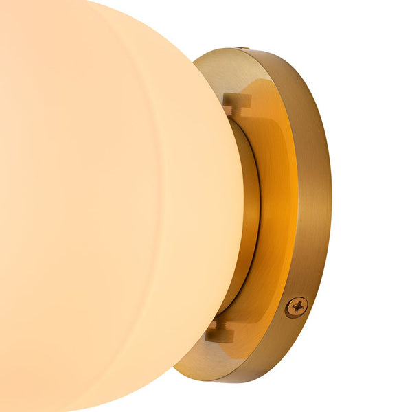 Modern Spherical Oval Opal Globe Wall Light - Yiilighting