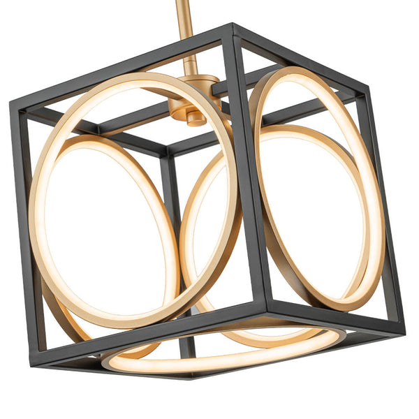 Modern Square Dimmable LED Pendant Light - Yiilighting