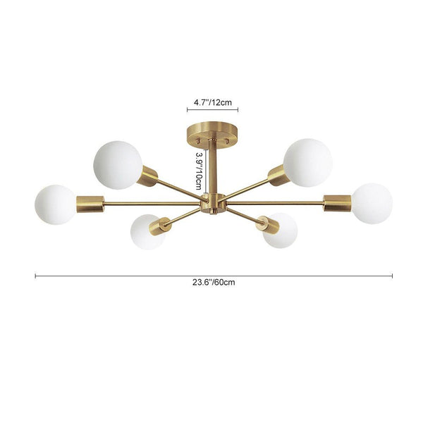 Modern Statement 6 - Light Sputnik Chandelier - Yiilighting