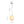 Modern White 1 Light Glass Pendant Light - Yiilighting