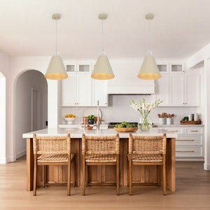 Nordic Cream Style Khaki Conical Single Pendant Light - Yiilighting
