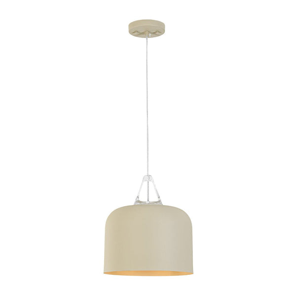 Nordic Cream Style Khaki Drum Single Pendant Light - Yiilighting