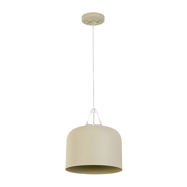 Nordic Cream Style Khaki Drum Single Pendant Light - Yiilighting