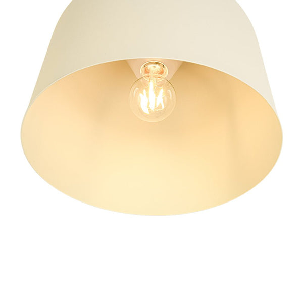 Nordic Cream Style Khaki Drum Single Pendant Light - Yiilighting
