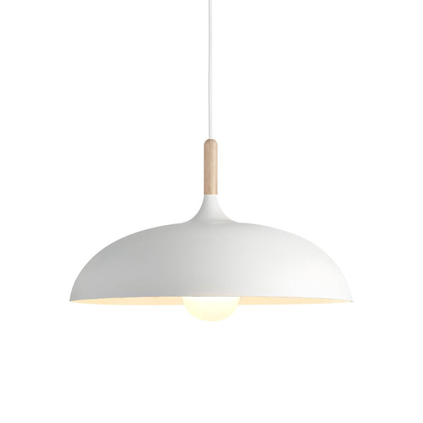 Nordic Minimalism 1 - Light Aluminum Wood Umbrella - Shaped Pendant Light - Yiilighting