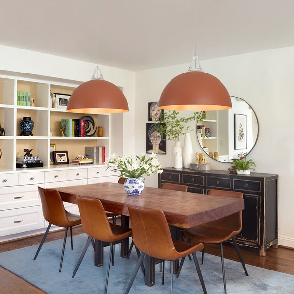Nordic Minimalist Half - Dome Pendant with Soft Morandi Colors - Yiilighting