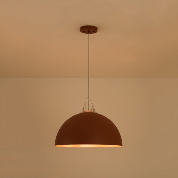 Nordic Minimalist Half - Dome Pendant with Soft Morandi Colors - Yiilighting