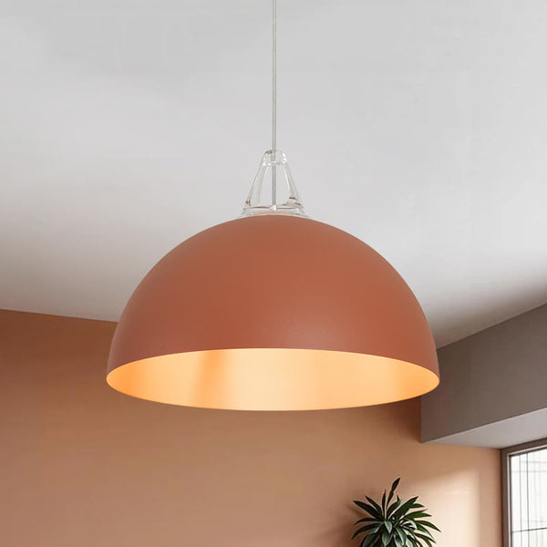 Nordic Minimalist Half - Dome Pendant with Soft Morandi Colors - Yiilighting
