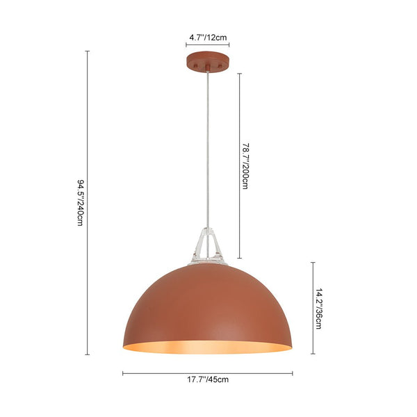 Nordic Minimalist Half - Dome Pendant with Soft Morandi Colors - Yiilighting
