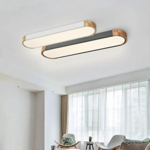 Nordic Oval Led Flush Mount Ceiling Light Warm White - Yiilighting