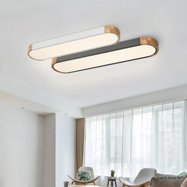Nordic Oval Led Flush Mount Ceiling Light Warm White - Yiilighting