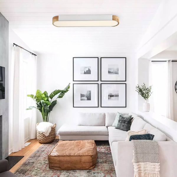 Nordic Oval Led Flush Mount Ceiling Light Warm White - Yiilighting