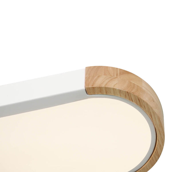 Nordic Oval Led Flush Mount Ceiling Light Warm White - Yiilighting