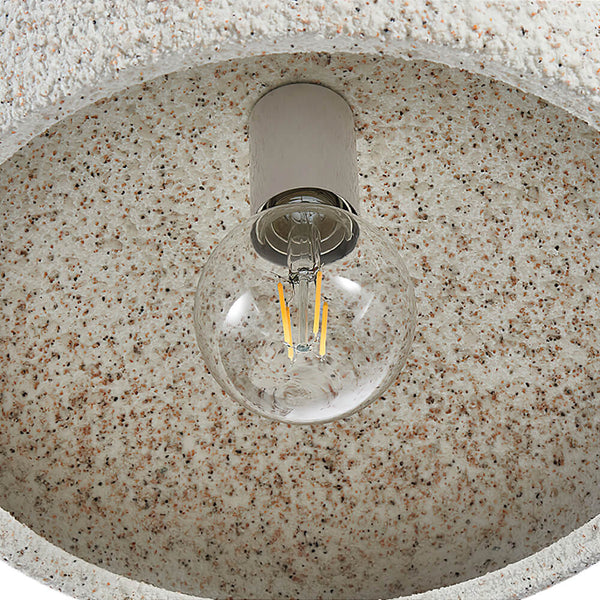 Nordic Stone Style Speckled Semi Flush Mount Ceiling Light - Yiilighting
