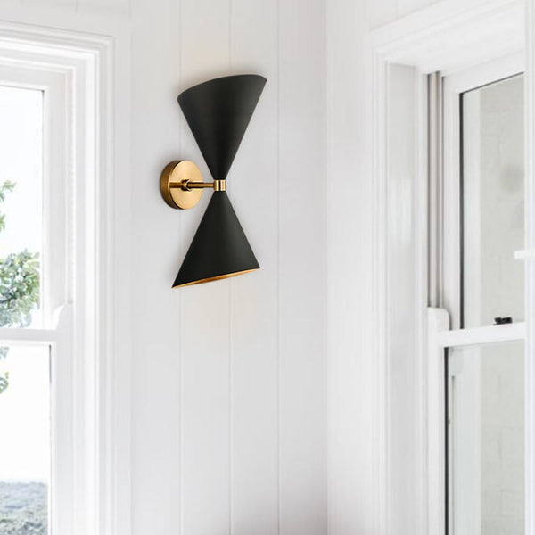 Open Box: Mid Century Modern 2 Light Up and Down Wall Sconce - Yiilighting