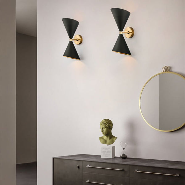 Open Box: Mid Century Modern 2 Light Up and Down Wall Sconce - Yiilighting