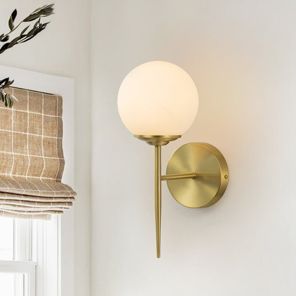 Open Box: Minimalist Modern 1 - Light Glass Globe Wall Lights - Yiilighting