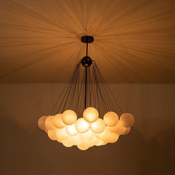 Open Box: Modern Globe Bubble Cluster Glass Ball Chandelier - Yiilighting