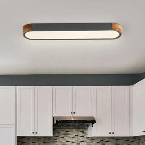 Open Box: Nordic Style Metal & Wood Dimmable LED Ceiling Light - Yiilighting