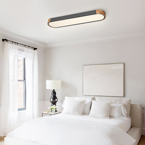 Open Box: Nordic Style Metal & Wood Dimmable LED Ceiling Light - Yiilighting