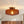Retro Amber Rippled Glass Drum - Shaped Semi Flush Mount Ceiling Light - Yiilighting