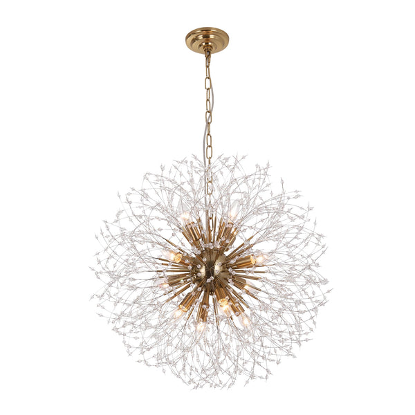Romantic Luxury Dandelion-Shaped Chandelier with Sparkling Crystals - Yiilighting
