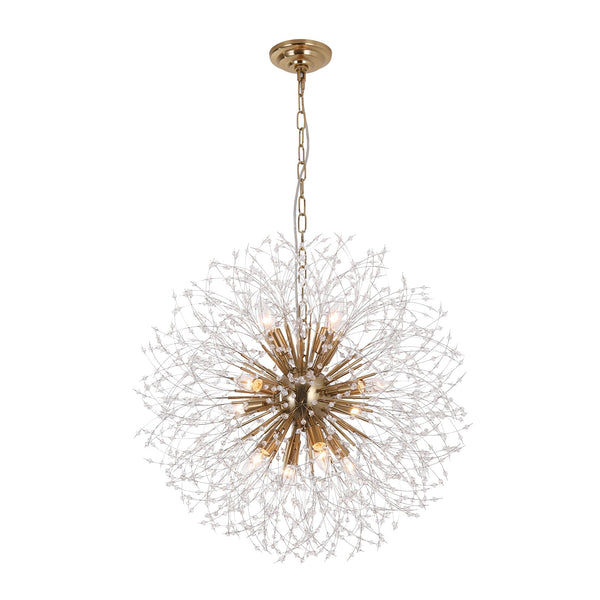 Romantic Luxury Dandelion-Shaped Chandelier with Sparkling Crystals - Yiilighting