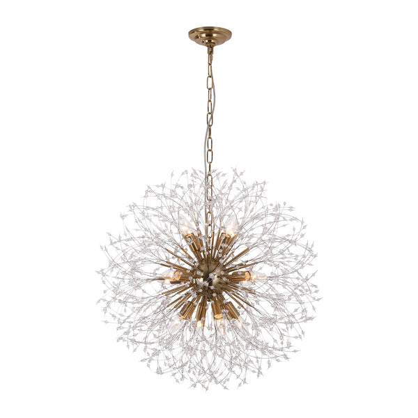 Romantic Luxury Dandelion-Shaped Chandelier with Sparkling Crystals - Yiilighting