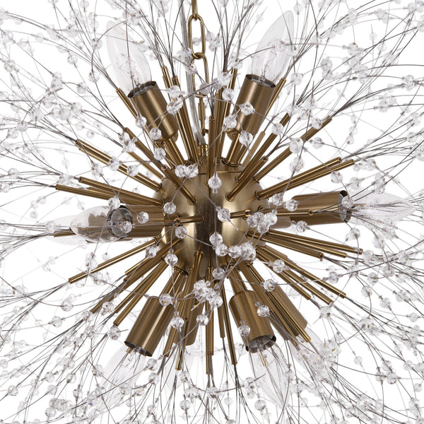Romantic Luxury Dandelion-Shaped Chandelier with Sparkling Crystals - Yiilighting