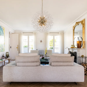 Romantic Luxury Dandelion-Shaped Chandelier with Sparkling Crystals - Yiilighting