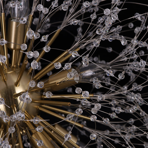 Romantic Luxury Dandelion-Shaped Chandelier with Sparkling Crystals - Yiilighting