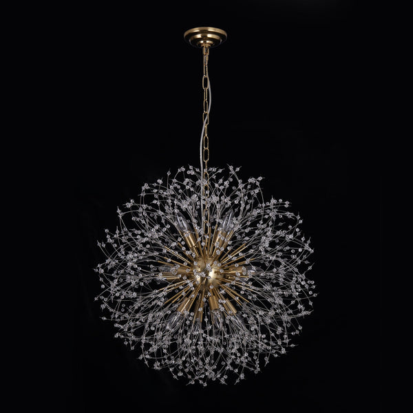 Romantic Luxury Dandelion-Shaped Chandelier with Sparkling Crystals - Yiilighting