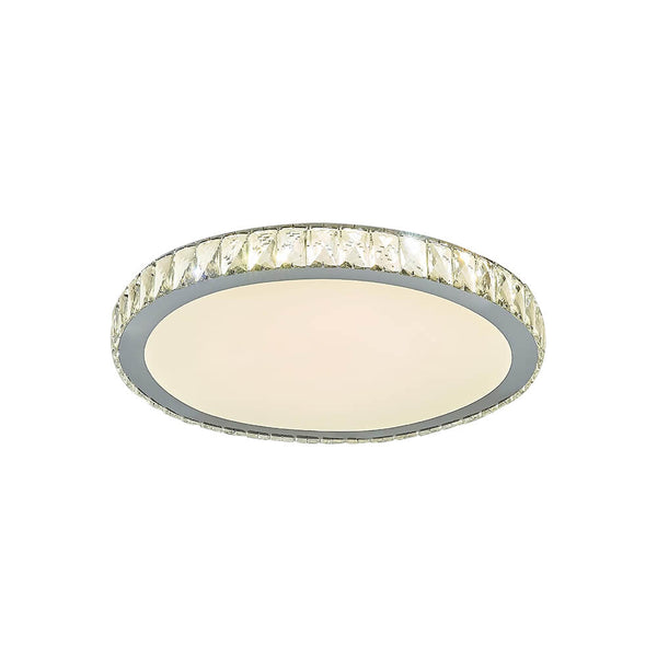 Round LED Crystal Flush Mount Ceiling Light - Yiilighting