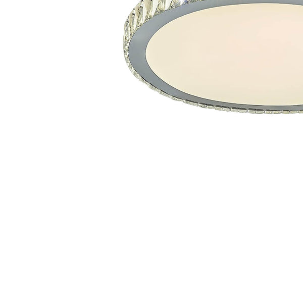 Round LED Crystal Flush Mount Ceiling Light - Yiilighting