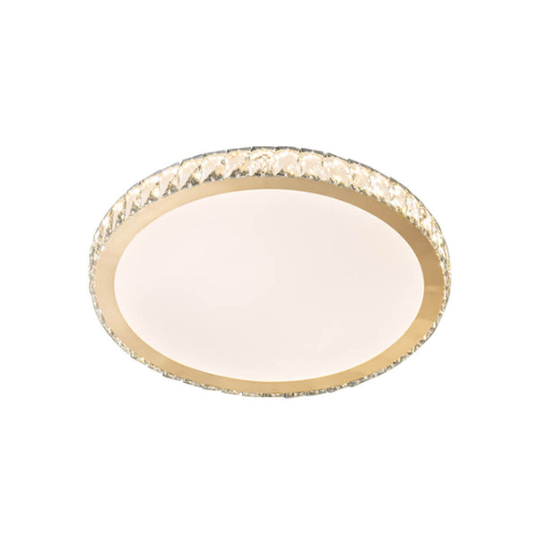 Round LED Crystal Flush Mount Ceiling Light - Yiilighting